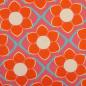 Preview: Baumwollcanvas Rocha Retro Blumen orange/pink by Swafing